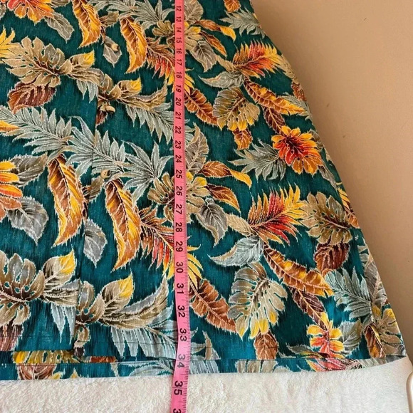 Go‎ Barefoot Men's Island Palms Reverse Aloha Shirt Size 2X - Picture 12 of 12